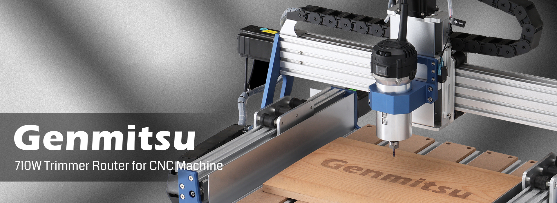 Genmitsu 710W Spindle Motor Compact Trimmer Router, 65mm Diameter, 6500-30000RPM