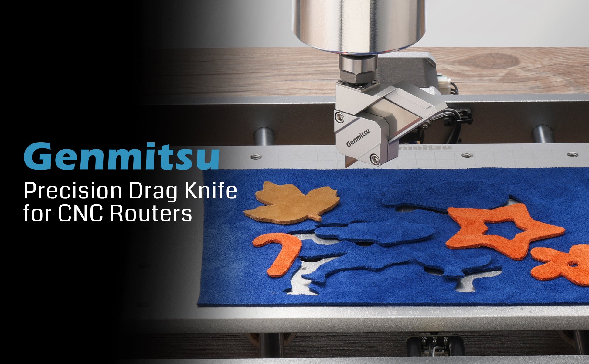 Drag Knife Cutter for CNC Router Machine, Precision 1/8in Shaft with Dual Bearings, Smooth Cutting Vinyl, Cardboard, Plastic, Rubber, 10PCS Blades Included | SainSmart