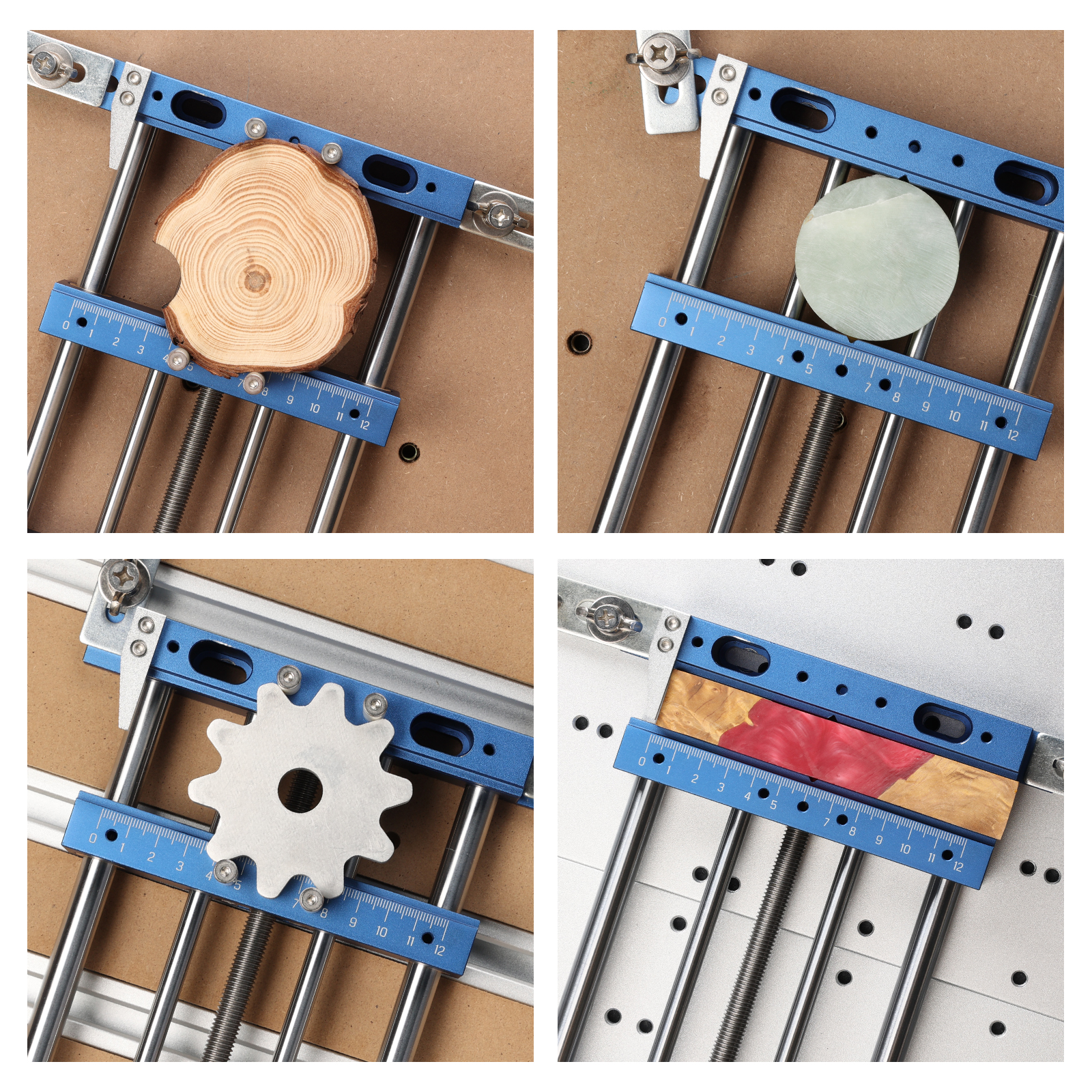 Stable and secure clamping for various materials