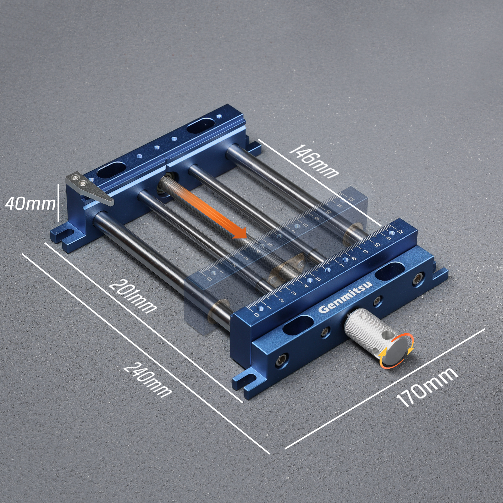 Graduated ruler for easy measurement