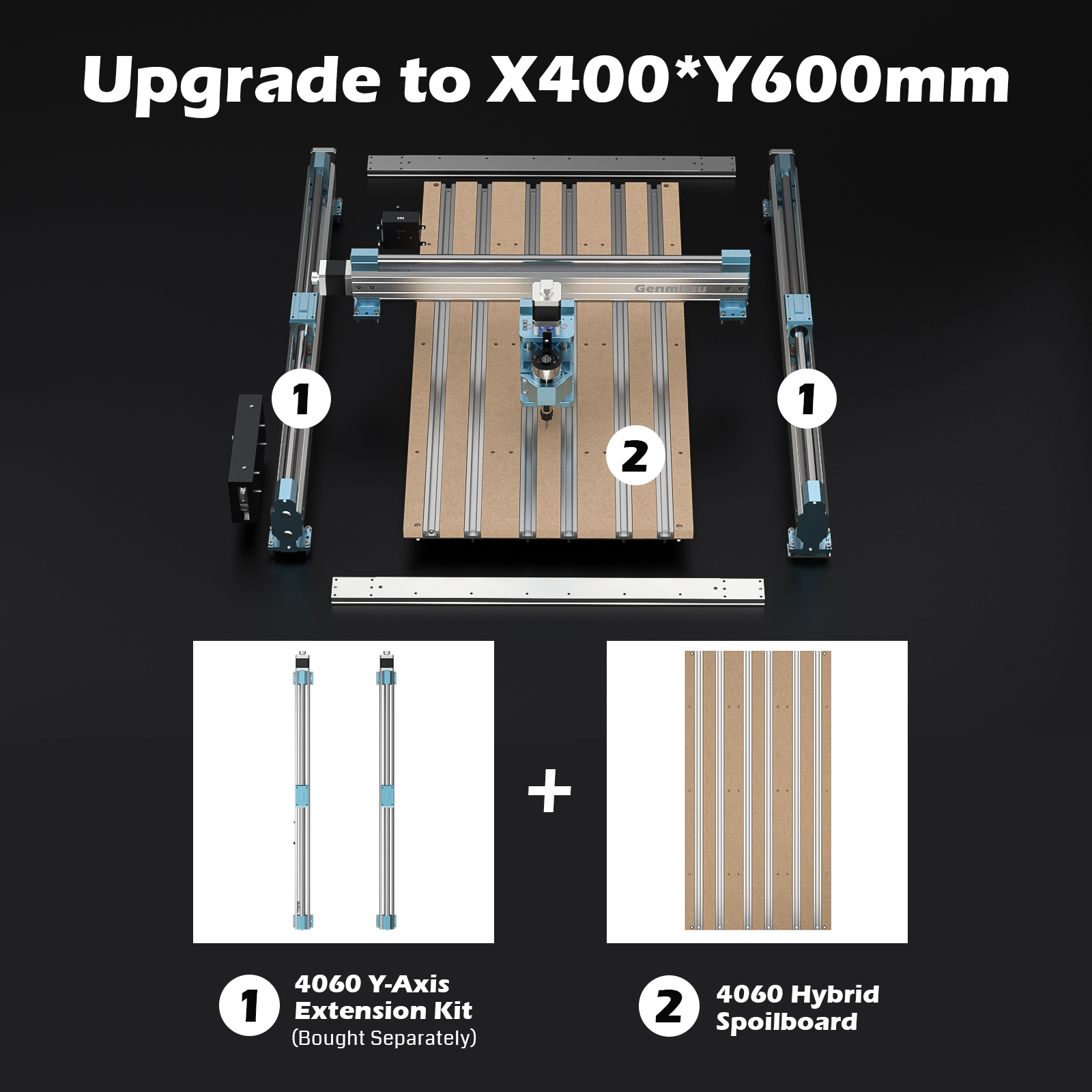Genmitsu 6060 Extension Kit For 4040-PRO CNC Router | SainSmart