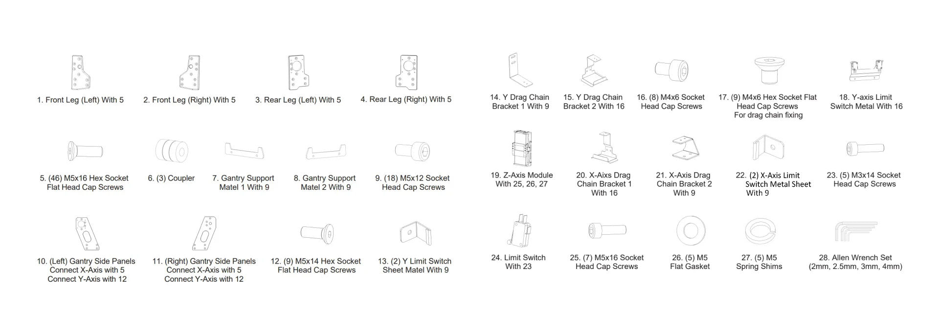 [Flexi-Pack] Z-Axis Module and XY-Axis connection Sheet Metal for PROVerXL 4030 V2