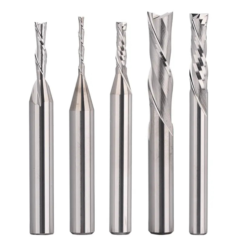 Genmitsu 5pcs Down Cut & Compression Cut End Mills CNC Router Bits SainSmart