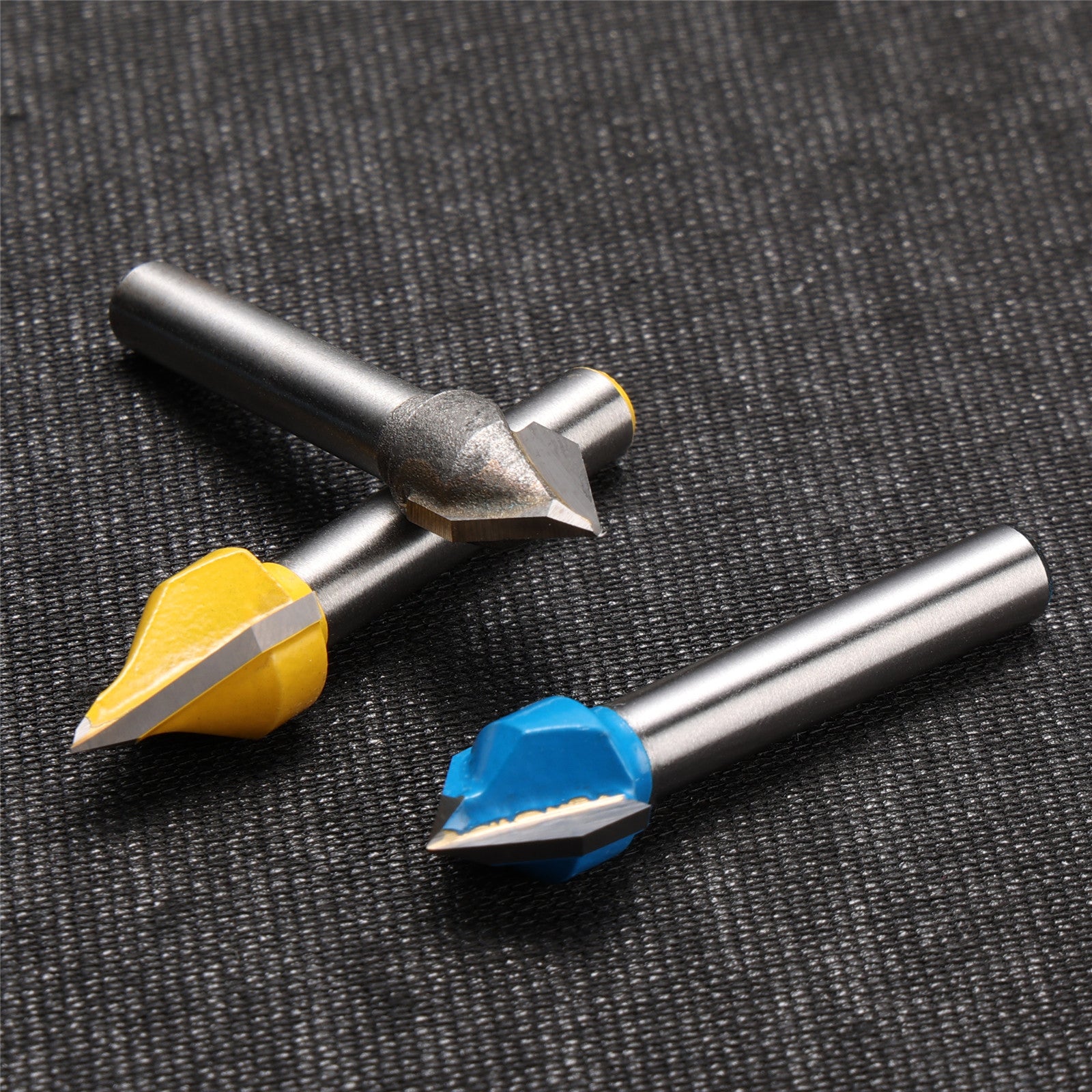 Genmitsu VG03A 3pcs 1/4” V-Groove Router Bits Set