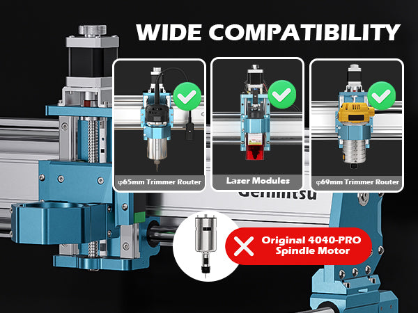 XZ-Axis Module of 4040-PRO, X-Axis Linear Optical Axis Rail, Z-axis Linear Guide Rail, for Carving Metal Wood Acrylic | SainSmart