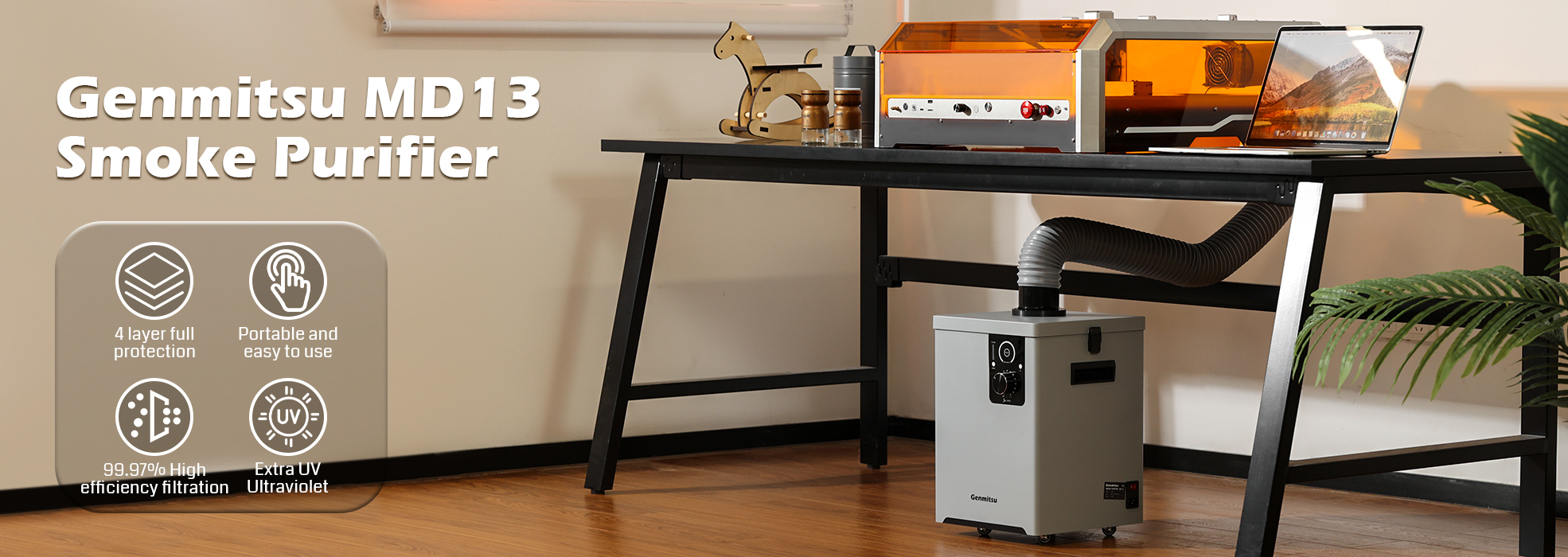 Genmitsu MD13 Smoke Purifier | SainSmart