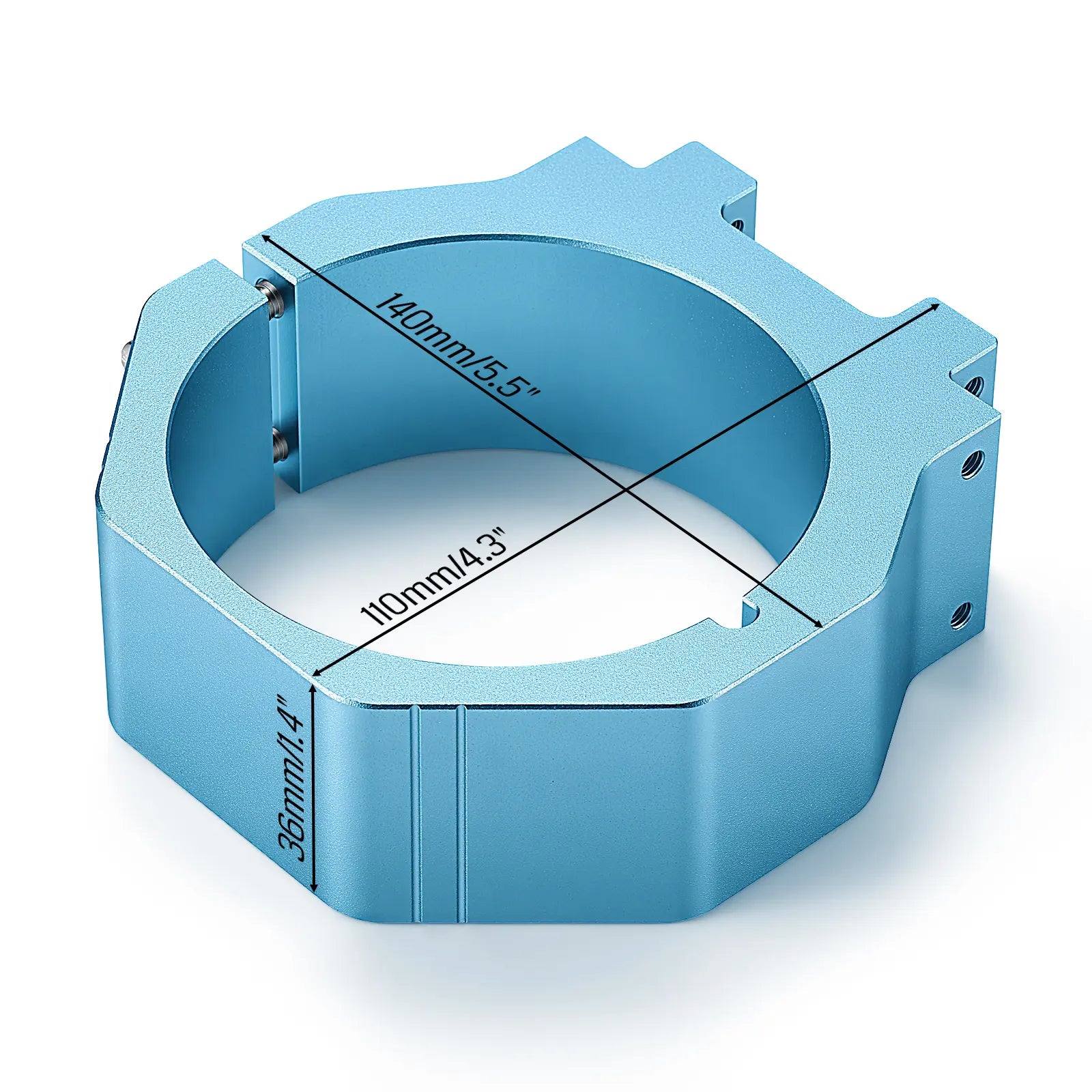 80mm Diameter Aluminum Spindle Motor Holder Mount for CNC Router Water-cooled Spindle of Genmitsu 4040-PRO MAX/3030-PROVer MAX/3030-PROVer Ultra CNC Machine | SainSmart