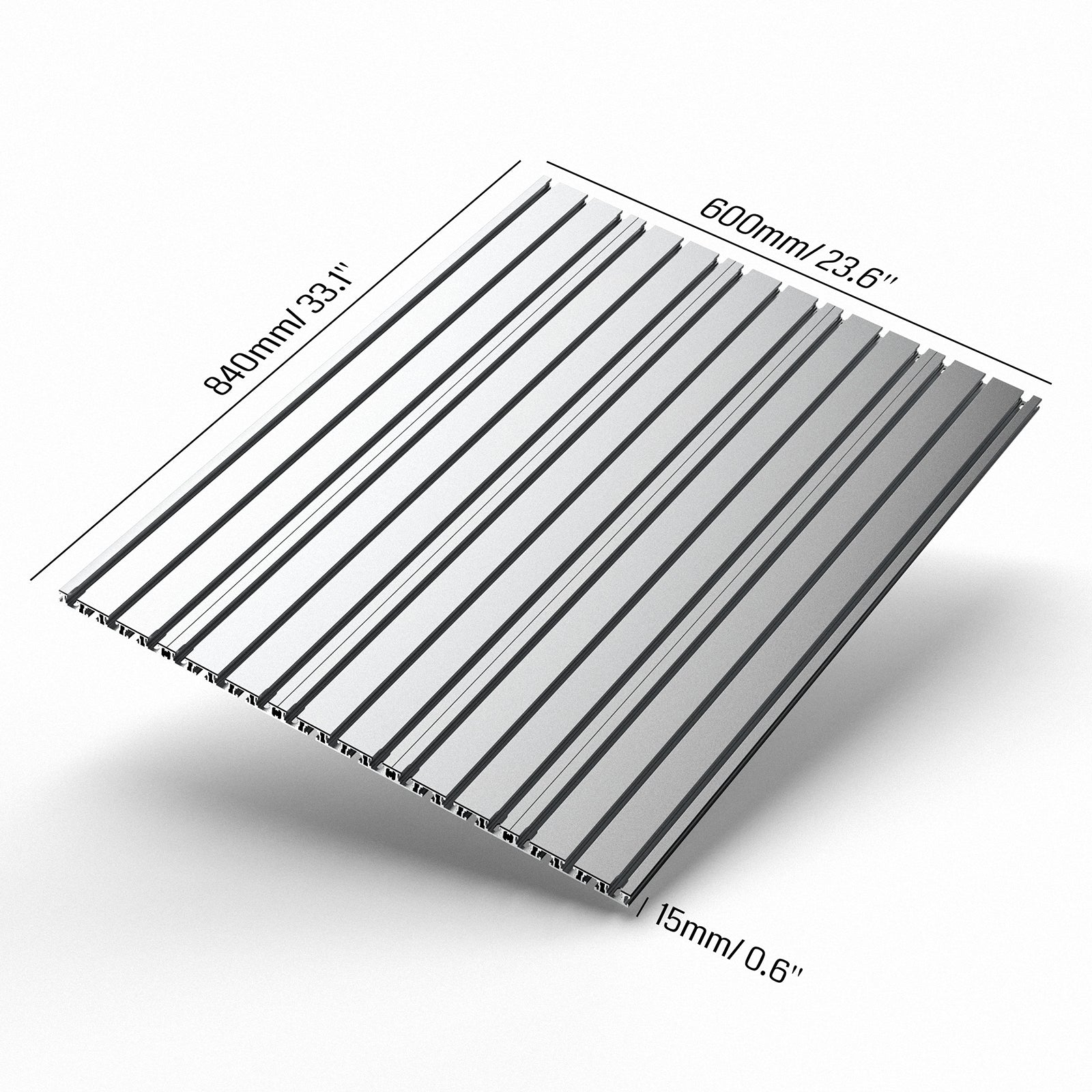 Genmitsu 6060 T-Slot Table Aluminum Spoilboard with Dust Baffle for PROVerXL 4030 XY-Axis Extension Kit | SainSmart