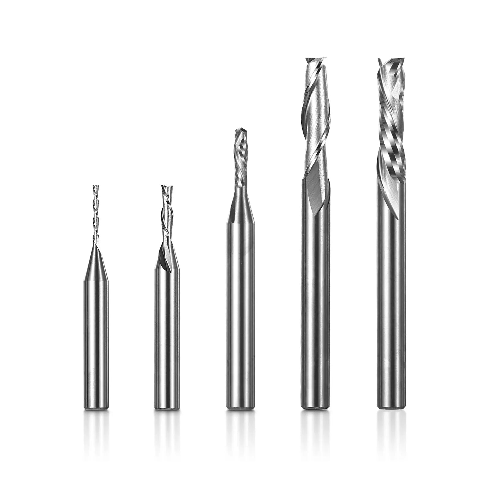 Genmitsu 5pcs Up Cut & Compression Cut End Mills CNC Router Bits| SainSmart