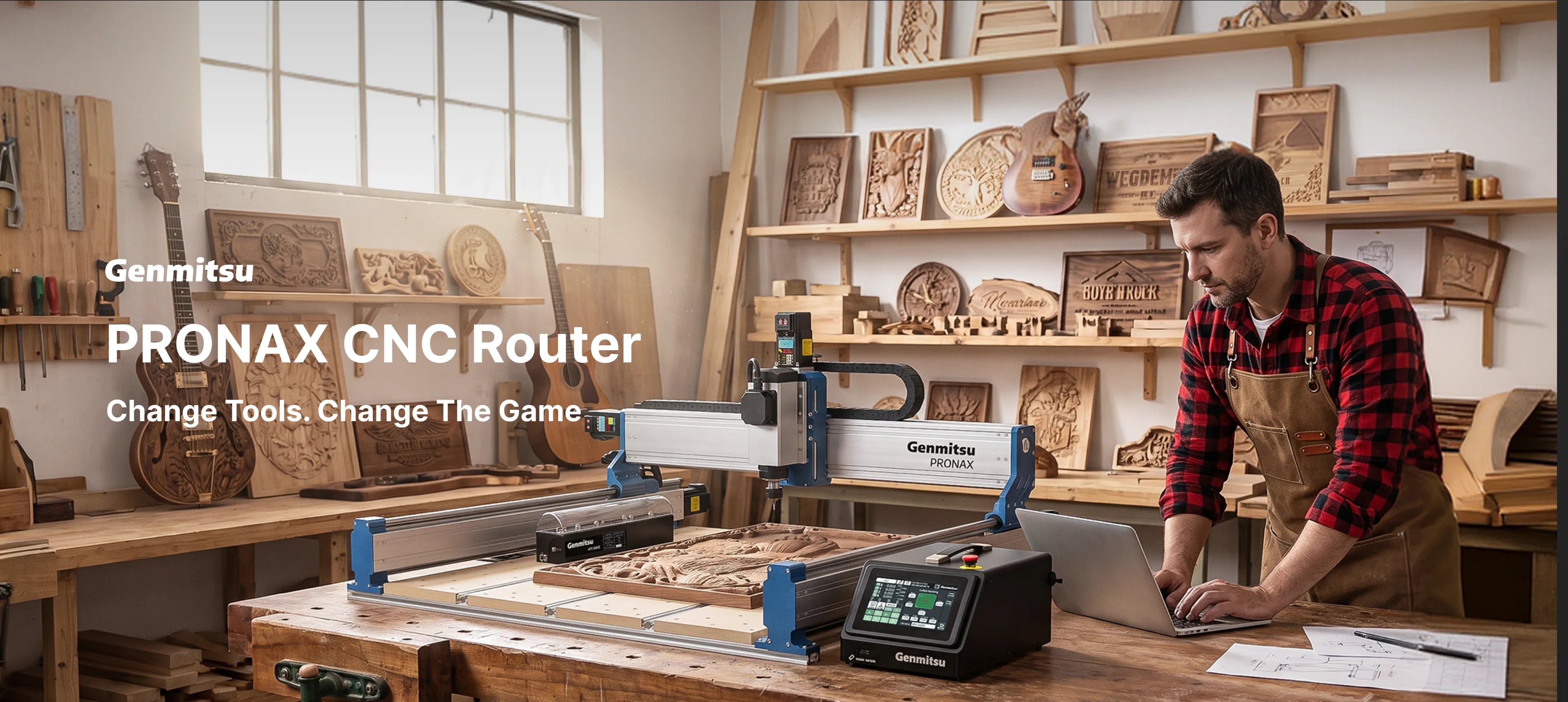 PRONAX Spark CNC Router Machine, Compatible NAX5 ATC System, for Small Business Production