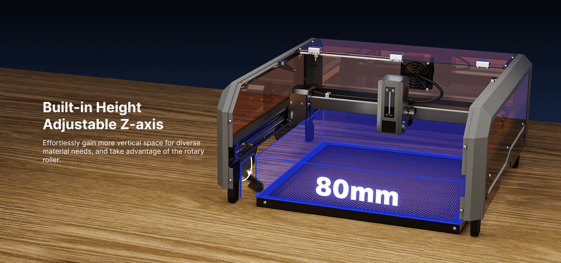 L8 Laser Engraver Machine, 20W/40W Power, 40000mm/min High Speed All-in-one, Air Assist, Lightburn Camera