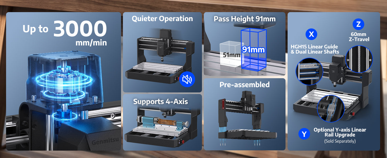 3018 REX CNC Router Machine, Pre-Assembled for Beginner & STEM